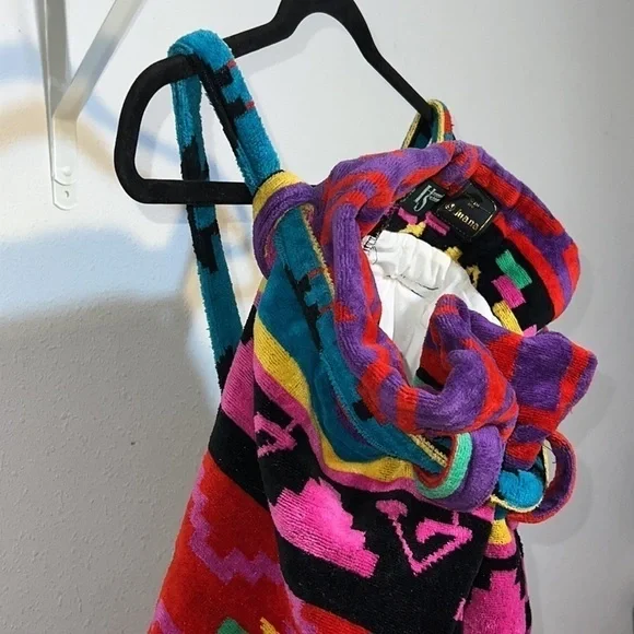 Hammacher Schlemmer Color X-Large Towel Tote Back Pack Beach Bonfire Vacation - Picture 5 of 13